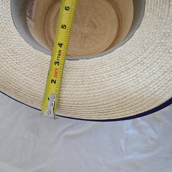 Sun Body Reata Hat 7 (56) Woven Straw Purple Ribbon main image 8